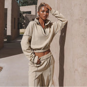 Long Sleeve Turtleneck Sweatshirt NOOVAMUSE