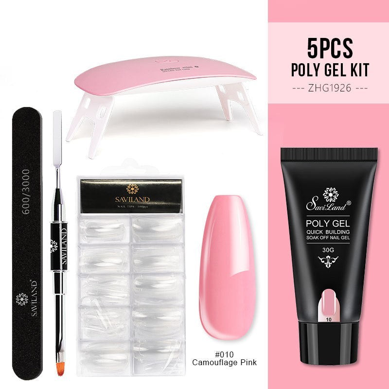 Quick Extension Gel Crystal Gel Nail Set NOOVAMUSE