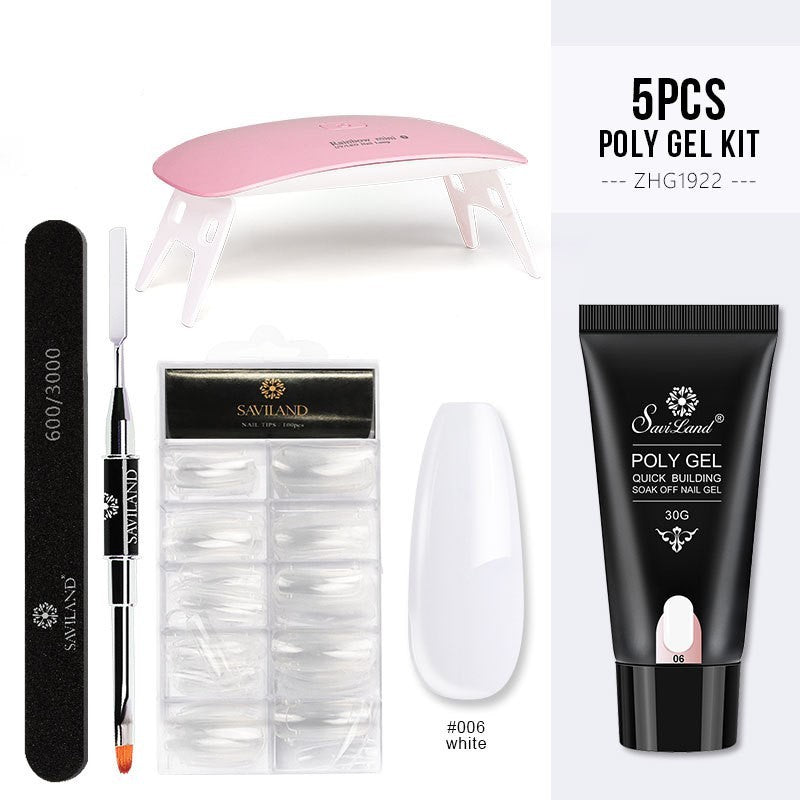 Quick Extension Gel Crystal Gel Nail Set NOOVAMUSE