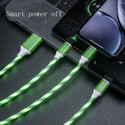 3 In 1 Micro USB Type C Cable LED Flowing Light My Store