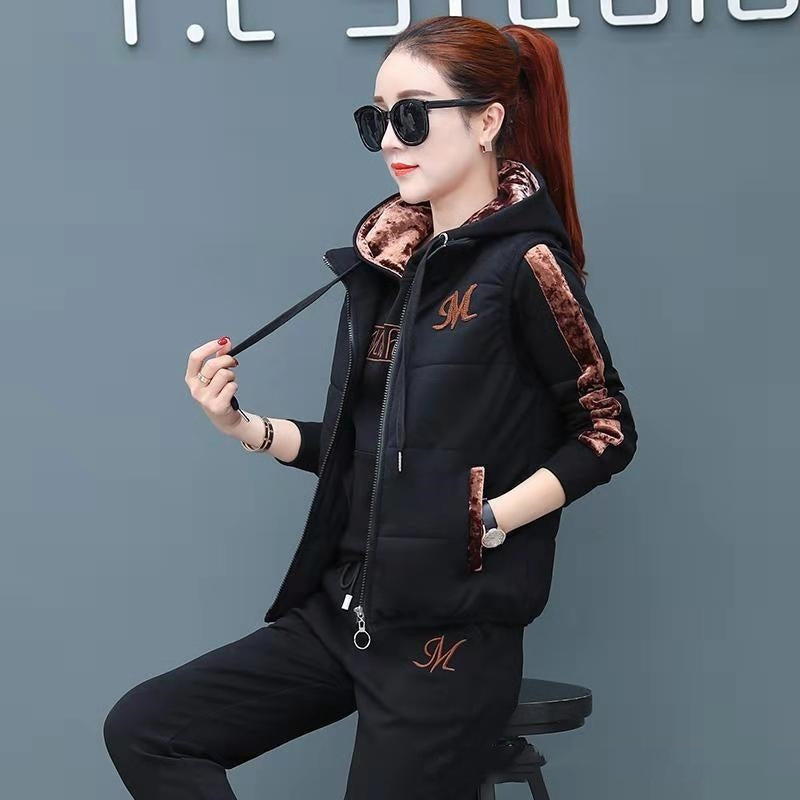 Fleece Lined Thickened Sportswear Suit Casual My Store