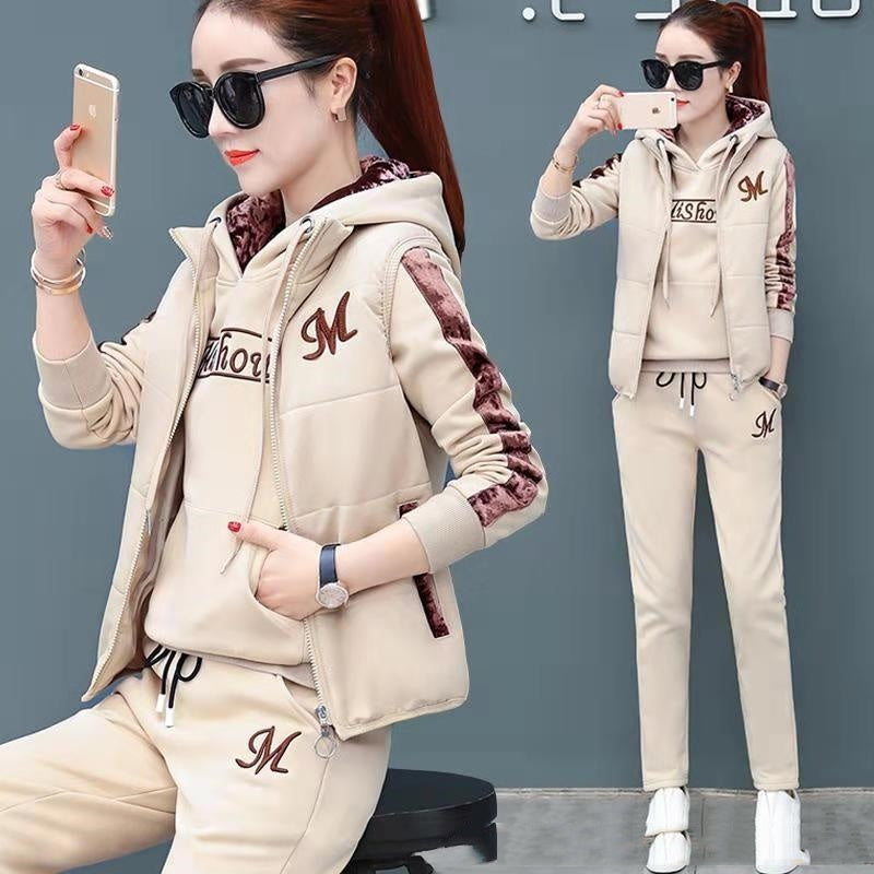 Fleece Lined Thickened Sportswear Suit Casual My Store
