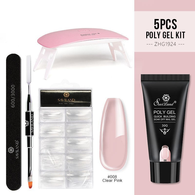 Quick Extension Gel Crystal Gel Nail Set NOOVAMUSE