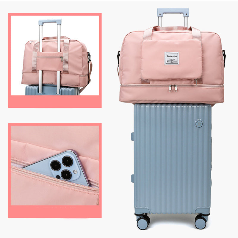 Foldable Travel Duffel Bags Sports Gym Tote Bag Women My Store