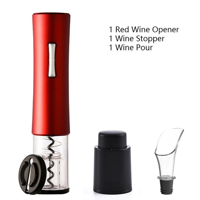 Electric Wine Opener Corkscrew Foil Cutter Set My Store