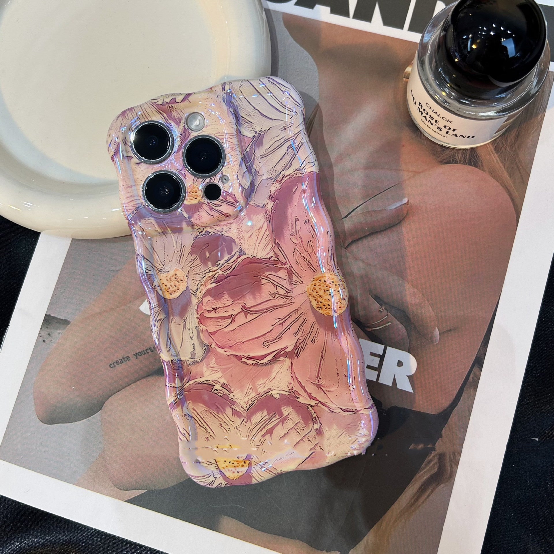 Retro Oil Painting Phone Case Blu-ray Flowers Shockproof Cases My Store