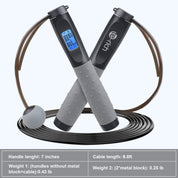 Weighted Jump Rope with Counter - Adjustable Length Cordless Skipping Rope for Fitness Training for Men, Women, and Kids