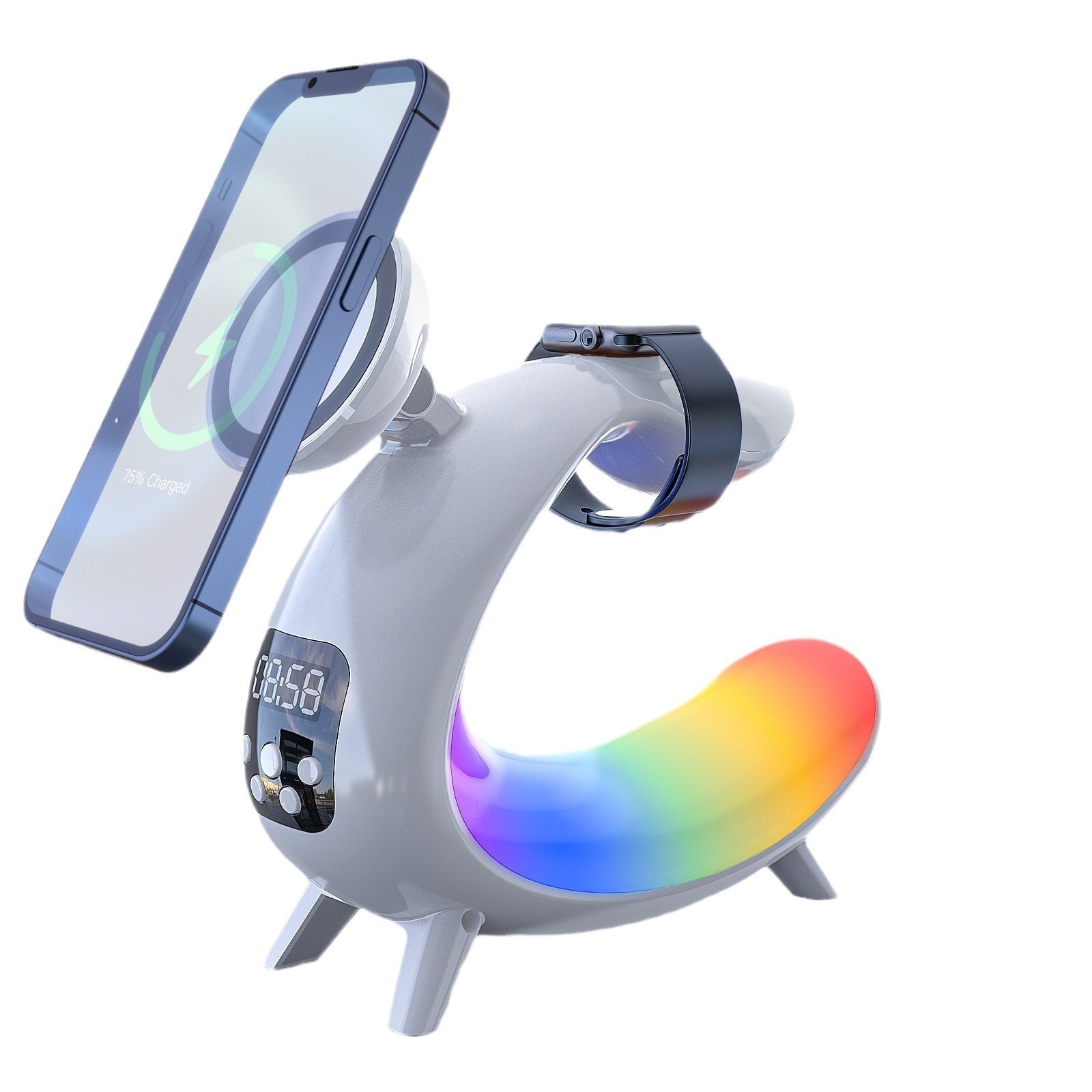 Liuyi Multi-function Wireless Charging Bedside Table Lamp My Store