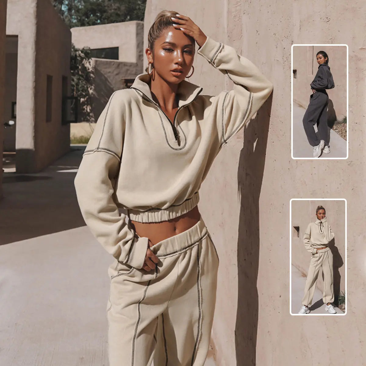 Long Sleeve Turtleneck Sweatshirt NOOVAMUSE