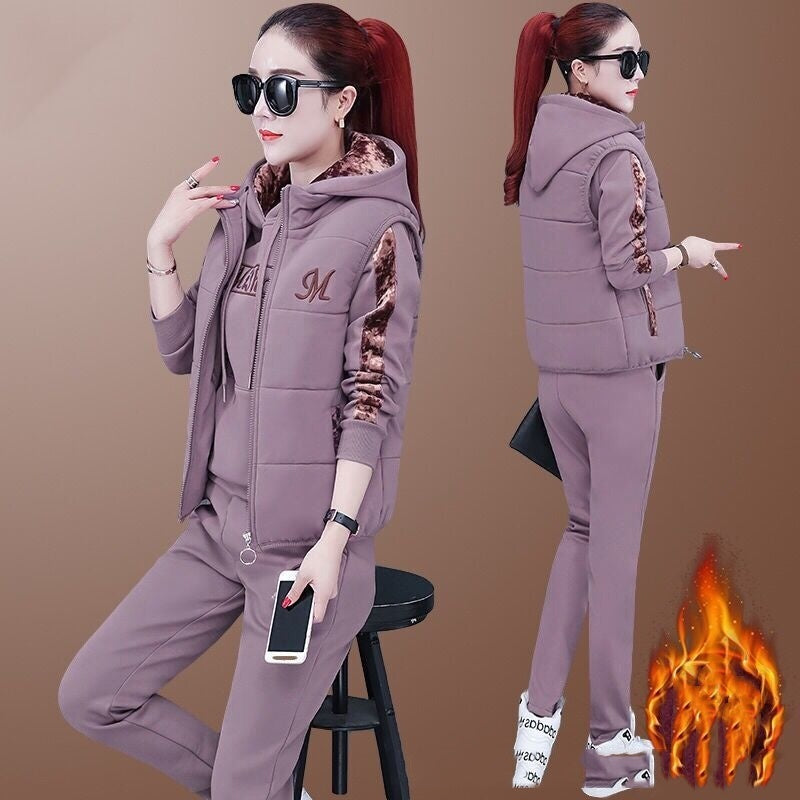 Fleece Lined Thickened Sportswear Suit Casual My Store