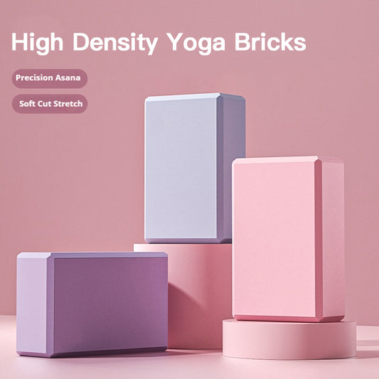 Yoga Bricks Gym Blocks Foam Brick Training Exercise Fitness Tool
