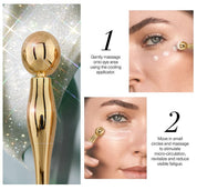 Eye Cream Stick Roller For Face Metal Spatula Puff NOOVAMUSE
